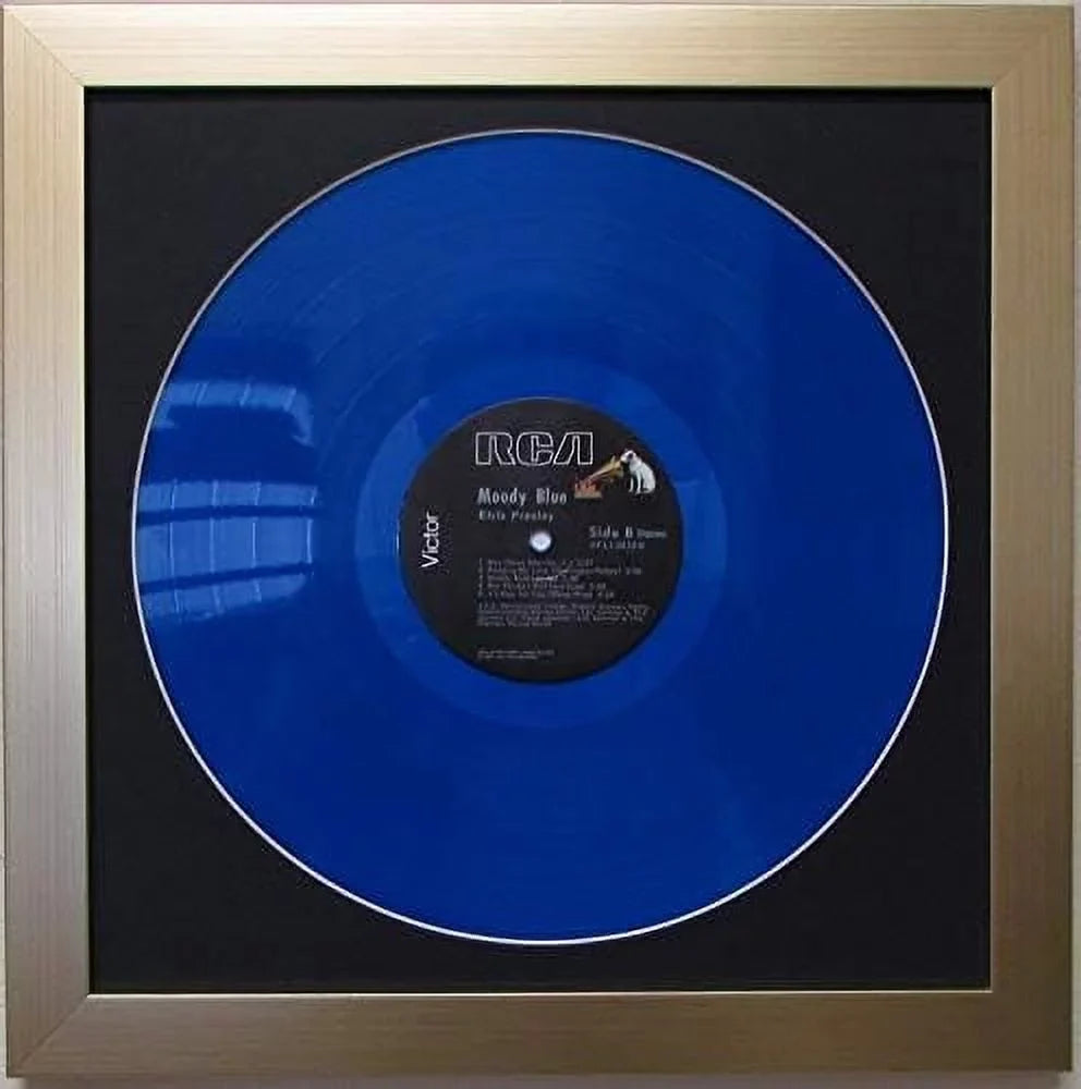 Picture Disc / 12" LP Vinyl Record Frame Display Onyx Matting (Brushed Frame)