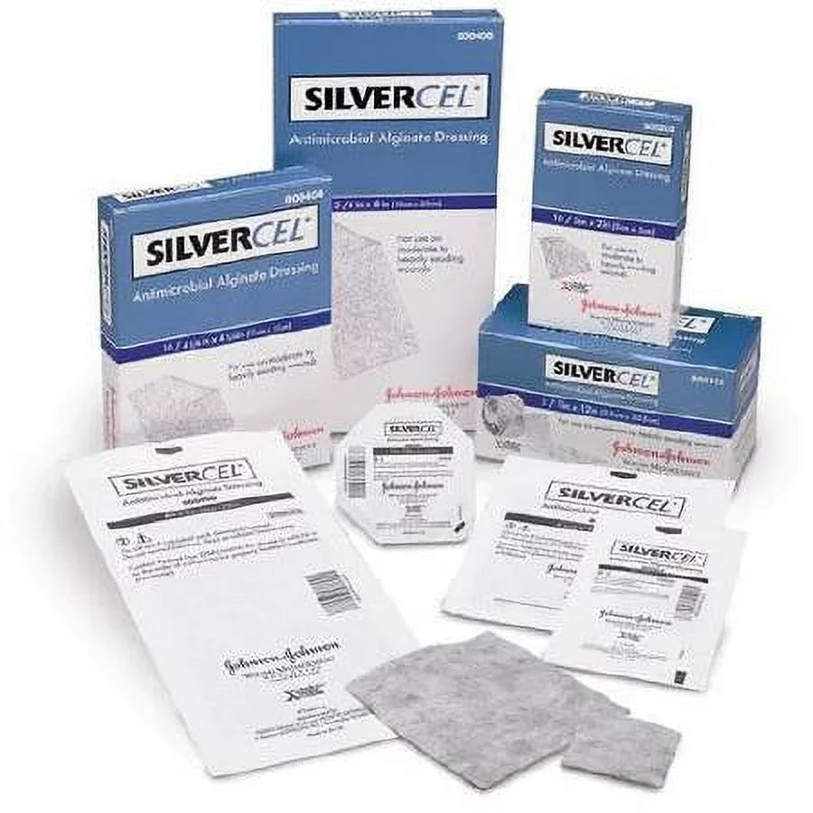 Antimicrobial Alginate Dressing Silvercel 2 X 2 Unit Sterile - Box of 10