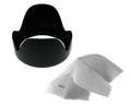 Sony Alpha a6500 Pro Digital Lens Hood (Flower Design) (62mm) + Nw Direct Microfiber Cleaning Cloth.