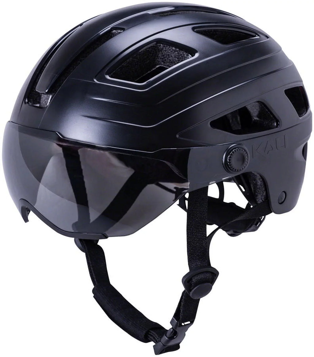 Kali Protectives Cruz Plus Helmet Eye Shield w/ Rear Light Matte Midnight Large/XL