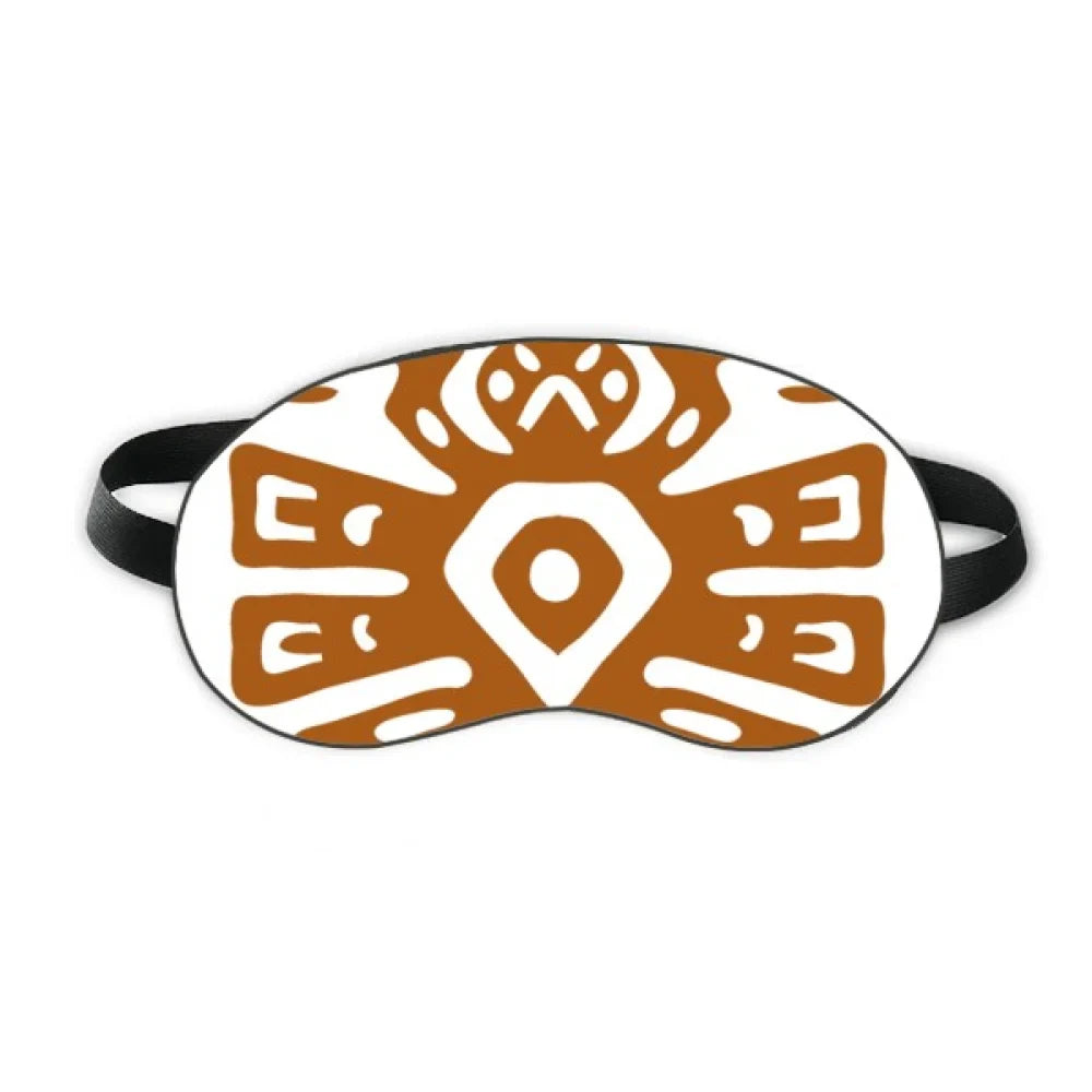 Mexico Totems Mexican Ancient Civilization Sleep Eye Shield Soft Night Blindfold Shade Cover