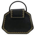 Pre-owned CARTIER Guirlande Mini Calfskin Leather Top Handle Satchel Bag Charcoal