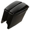 5" Glossy Charcoal Stretched Extended Saddlebags For 2014-2022 Harley-Davidson
