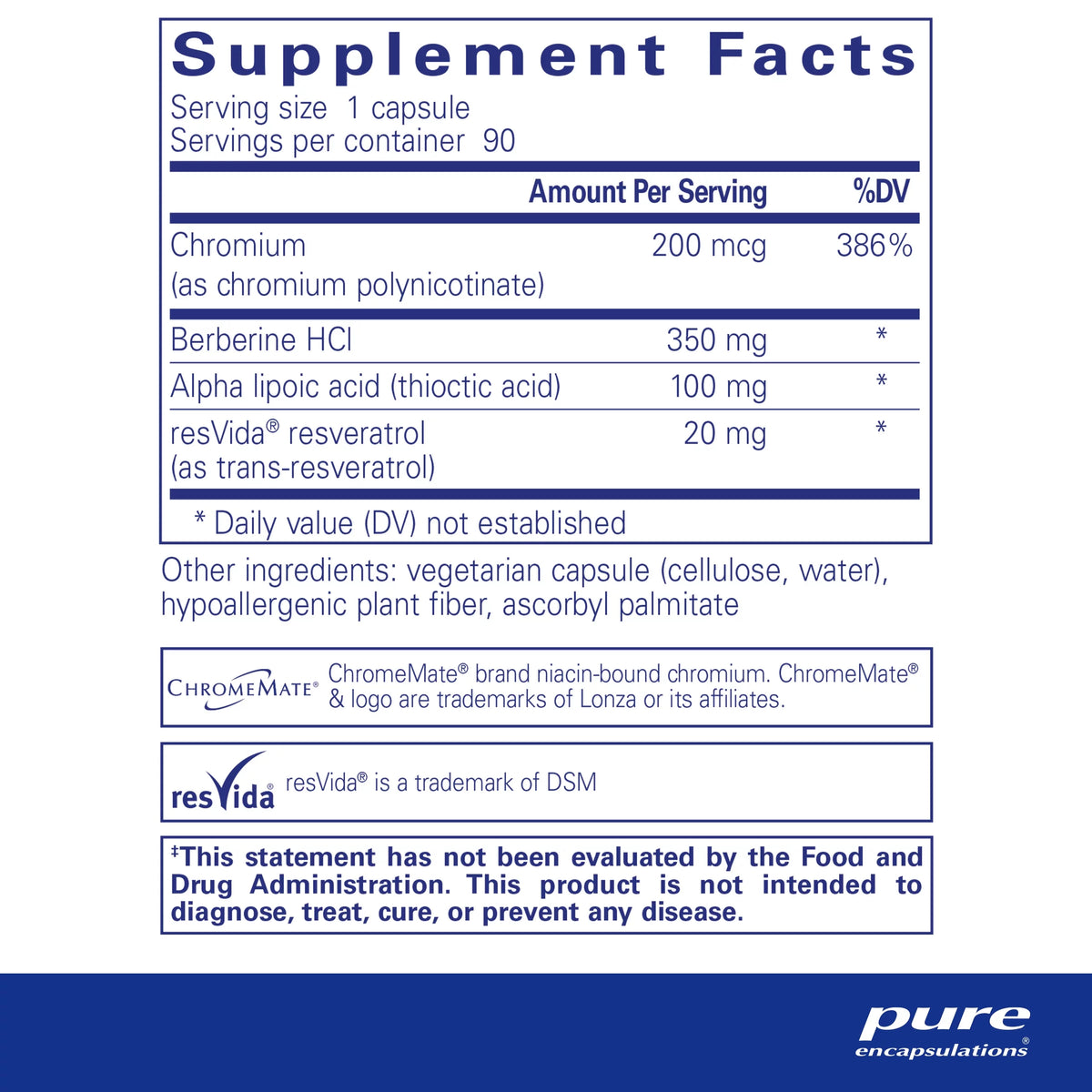 Pure Encapsulations Metabolic Xtra | Supplement to Support Insulin Receptor Function, Glucose Metabolism, and Homeostasis* | 90 Capsules
