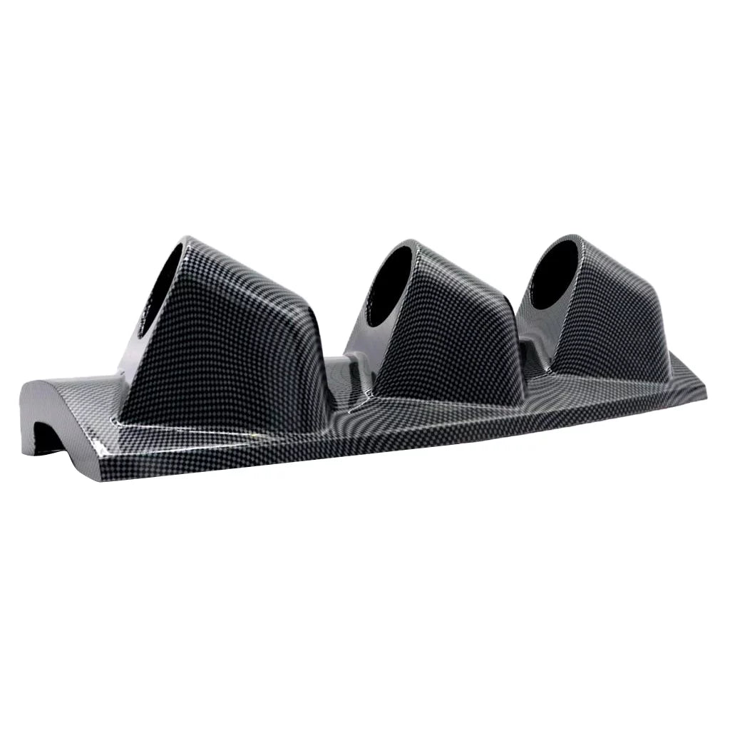 Carbon Fiber Right ABS 3 Hole Measuring Instrument Mounting Bracket 52MM