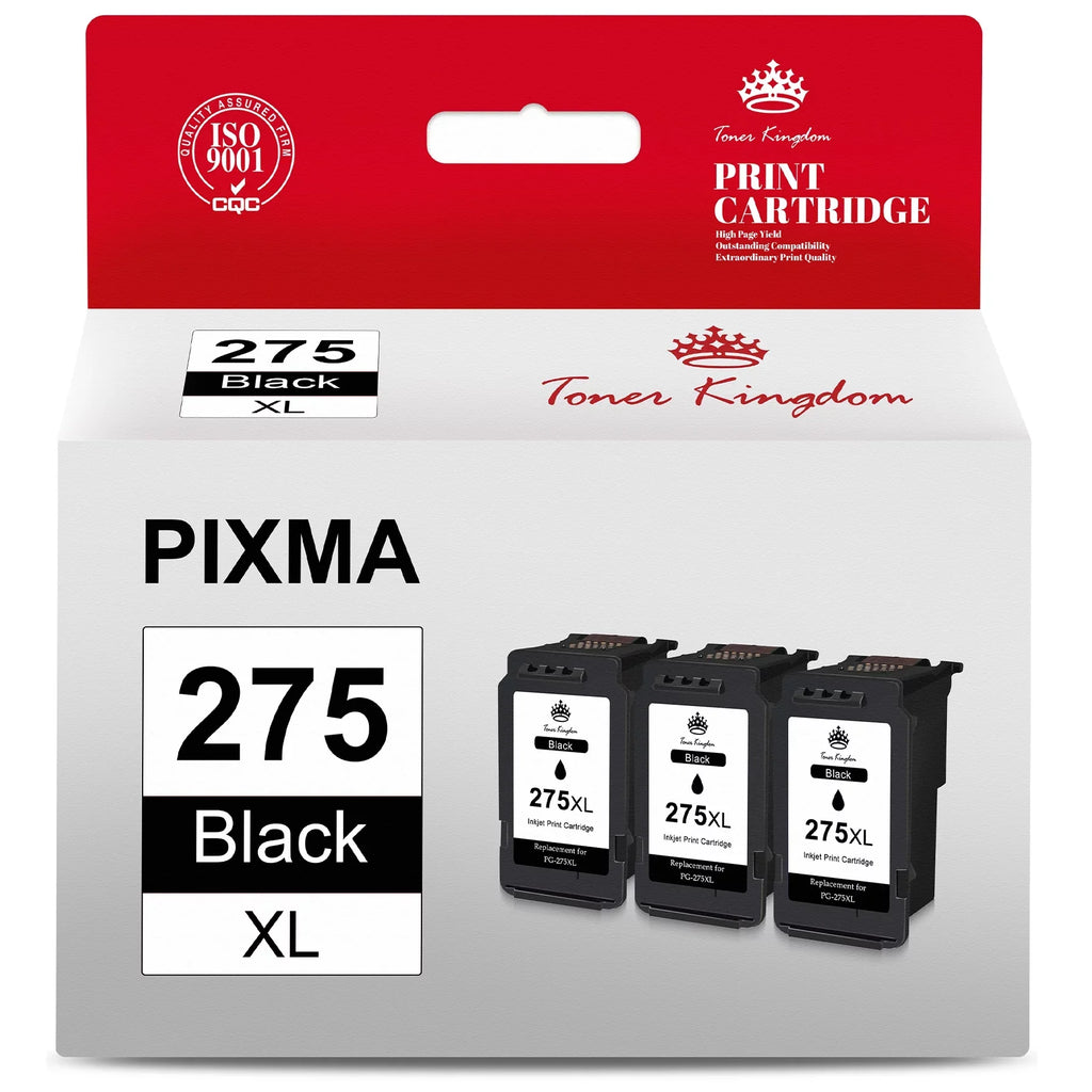 PG-275 XL Charcoal Ink Cartridge Compatible for PIXMA TS3520 TS3522 TR4720 TR4722 Printers, Replacement 275XL High Yield Dark Ink Cartridge for Printer