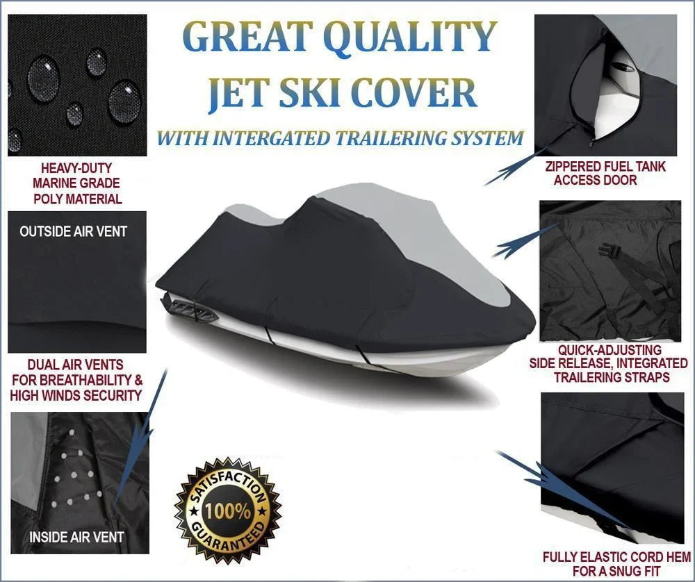 SUPER HEAVY-DUTY PWC 600D JET SKI Cover Compatible for Yamaha VXS 2015-2016