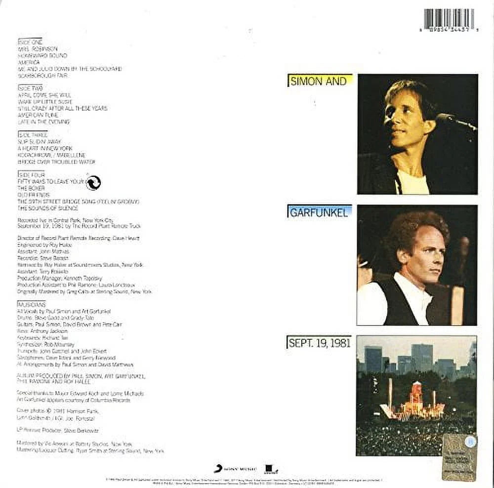 Simon & Garfunkel - Concert In Central Park (Live) - Vinyl