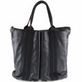 Pre-Owned Hermes Caravan Vertical PM Voderma Onyx Unisex Tote Bag (Fair)