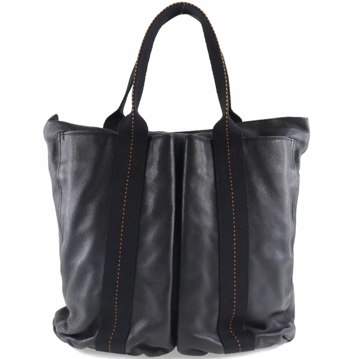 Pre-Owned Hermes Caravan Vertical PM Voderma Onyx Unisex Tote Bag (Fair)