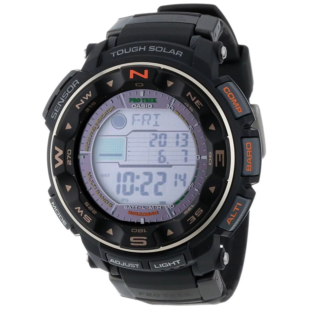 Mens Pro Trek Atomic Solar Digital Dial Charcoal Watch - PRW2500R-1
