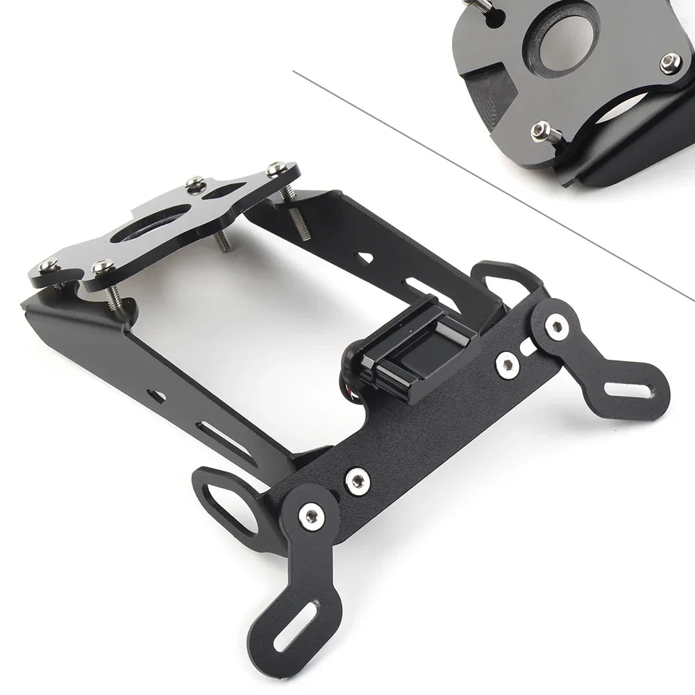 ZS MT09 21-22 Charcoal Motorcycle License Plate Holder Fender Eliminator Tail Tidy For Yamaha MT-09 2021 2022