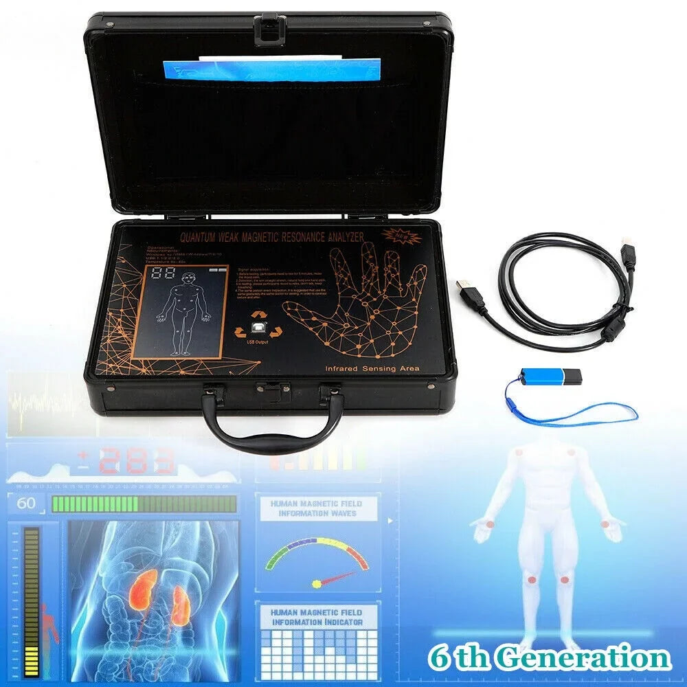 TOOL1SHOoo 6TH 4.7.0 Hand Touch Quantum Magnetic Resonance Body Analyzer Body Health Analyzer Onyx