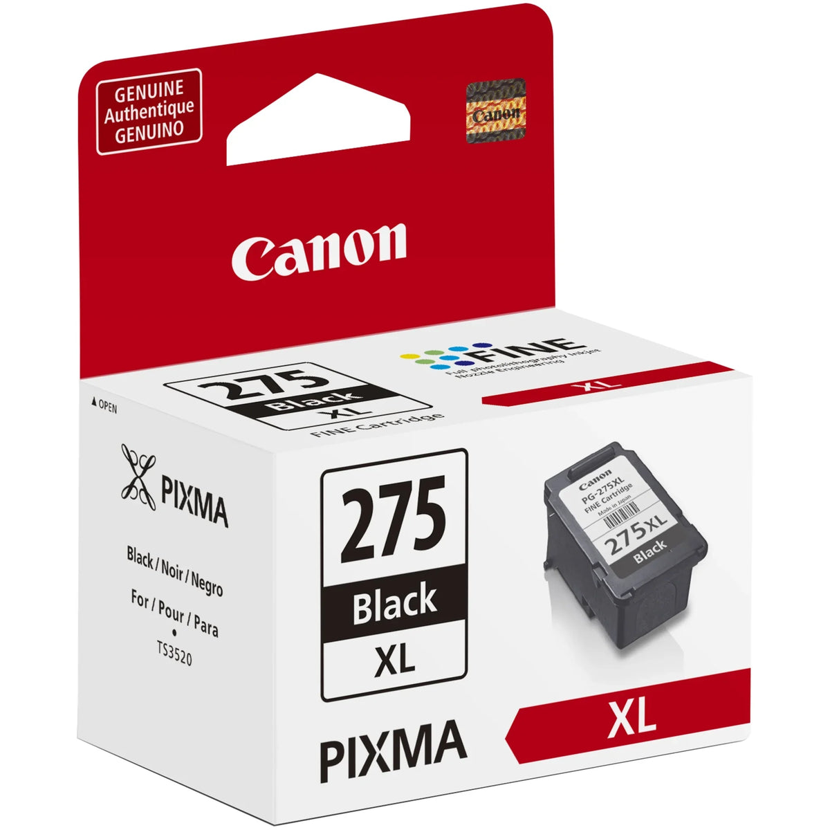 Canon PG-275 XL Onyx Ink Cartridge for PIXMA TS3520 Wireless All-In-One Printer