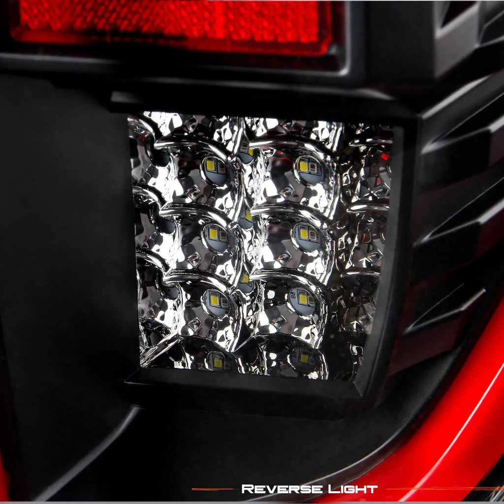 AKKON - Fit 2008 2009 2010 2011 2012 2013 2014 Ford F150 [Full LED] Tail Lights Driver + Passenger Midnight
