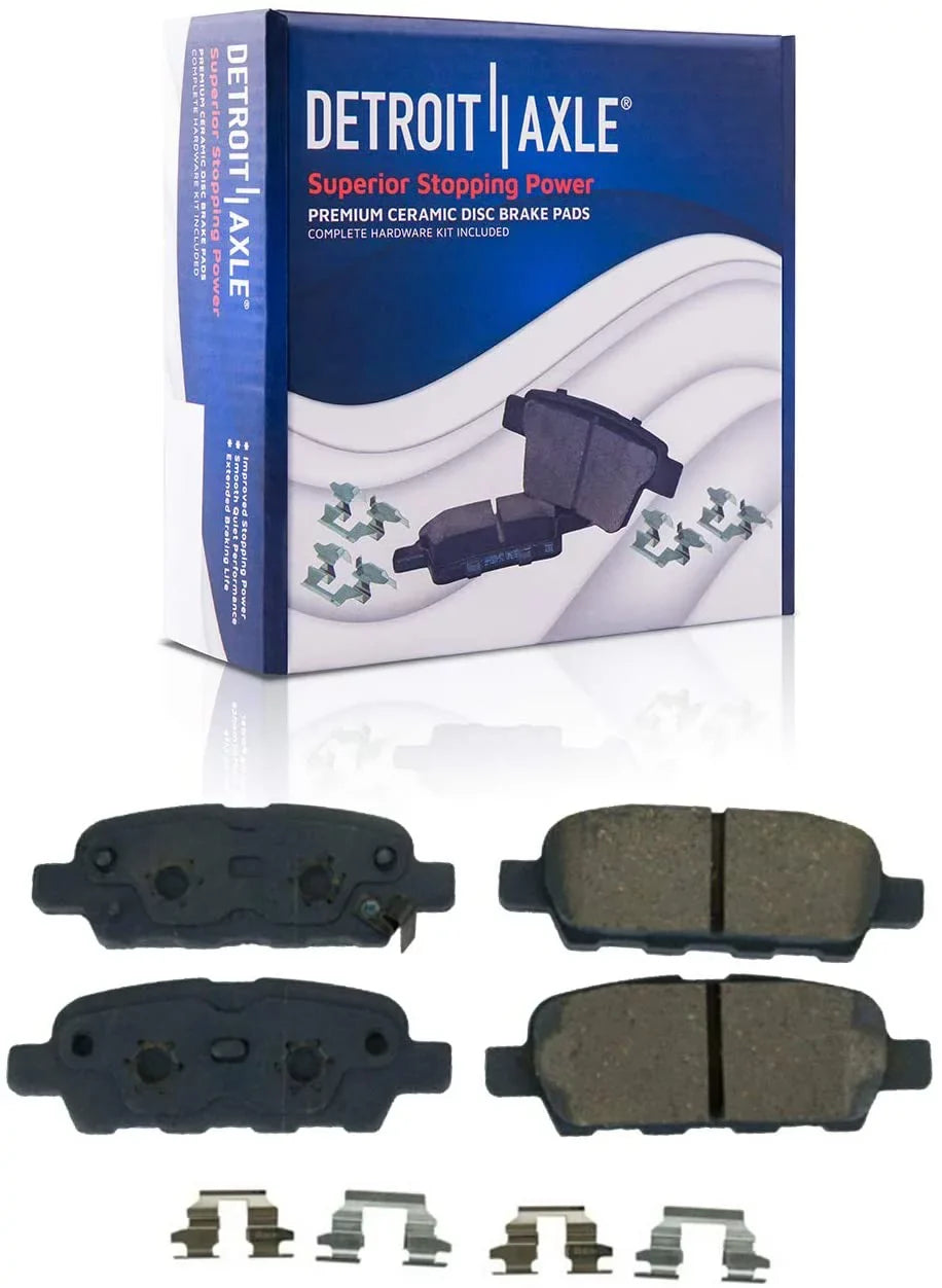Detroit Axle - Brake Kit for 2007-2013 Nissan Altima Disc Brake Rotors 2007 2008 2009 2010 2011 2012 2013 Ceramic Brakes Pads Replacement: 11.65" Unit Front Rotor and 11.46" Unit Rear Rotor