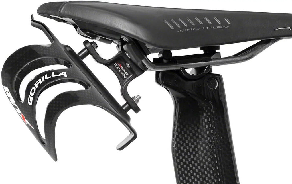 XLAB Delta 200 Rear Water Bottle Cage Midnight Saddle Mount Aero Bicycle Parts
