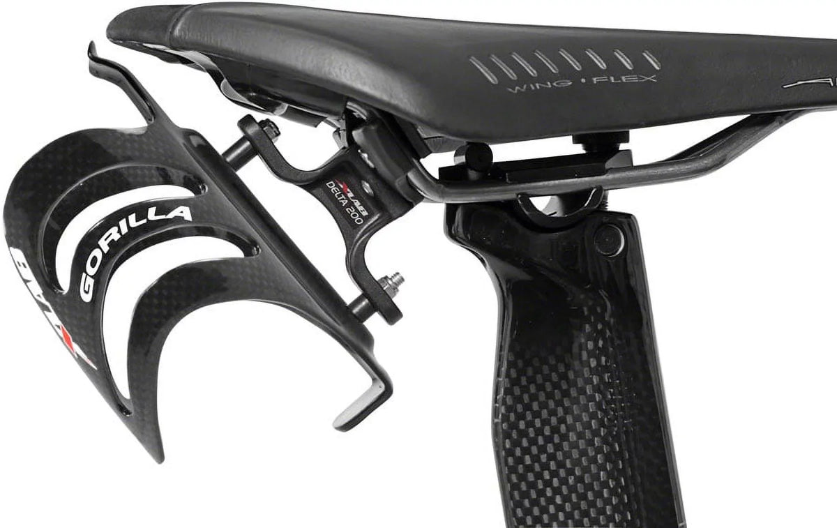 XLAB Delta 200 Rear Water Bottle Cage Midnight Saddle Mount Aero Bicycle Parts