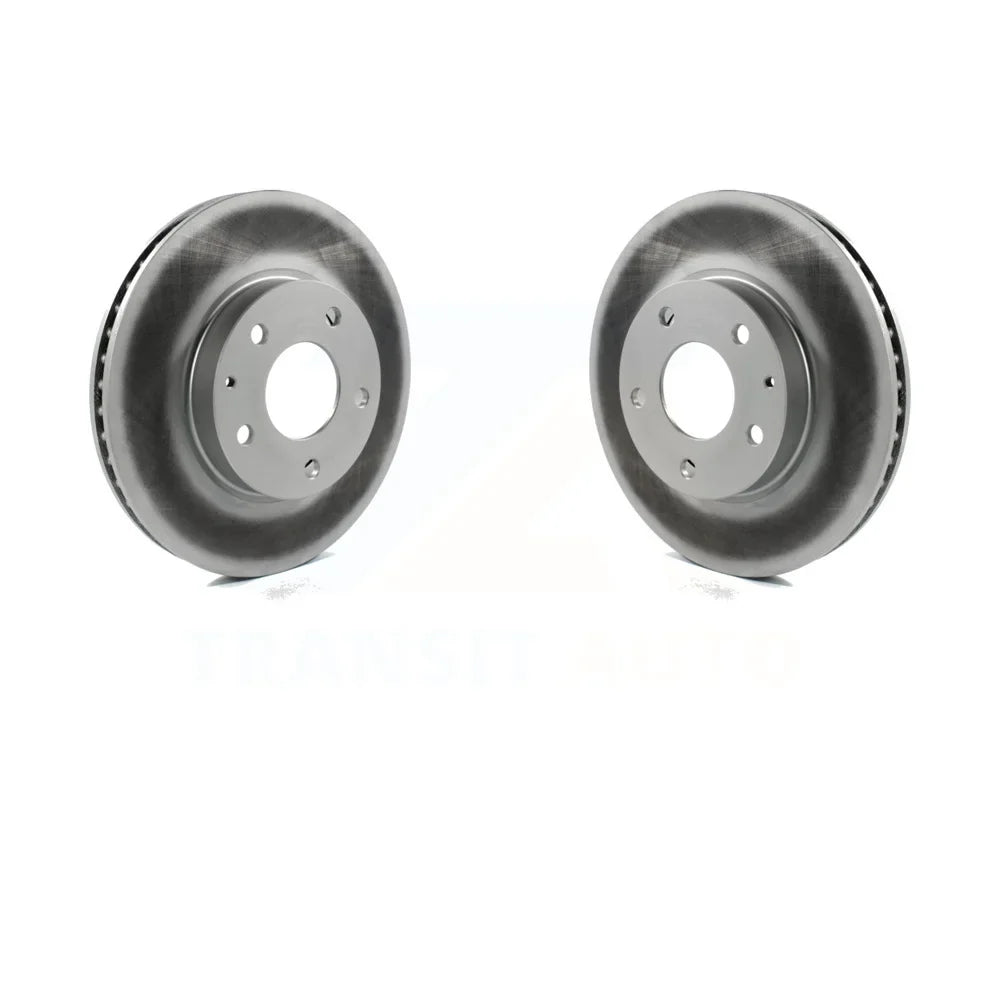 Front Coated Disc Brake Rotors Pair For Mazda 3 CX-3 Sport KG-100360