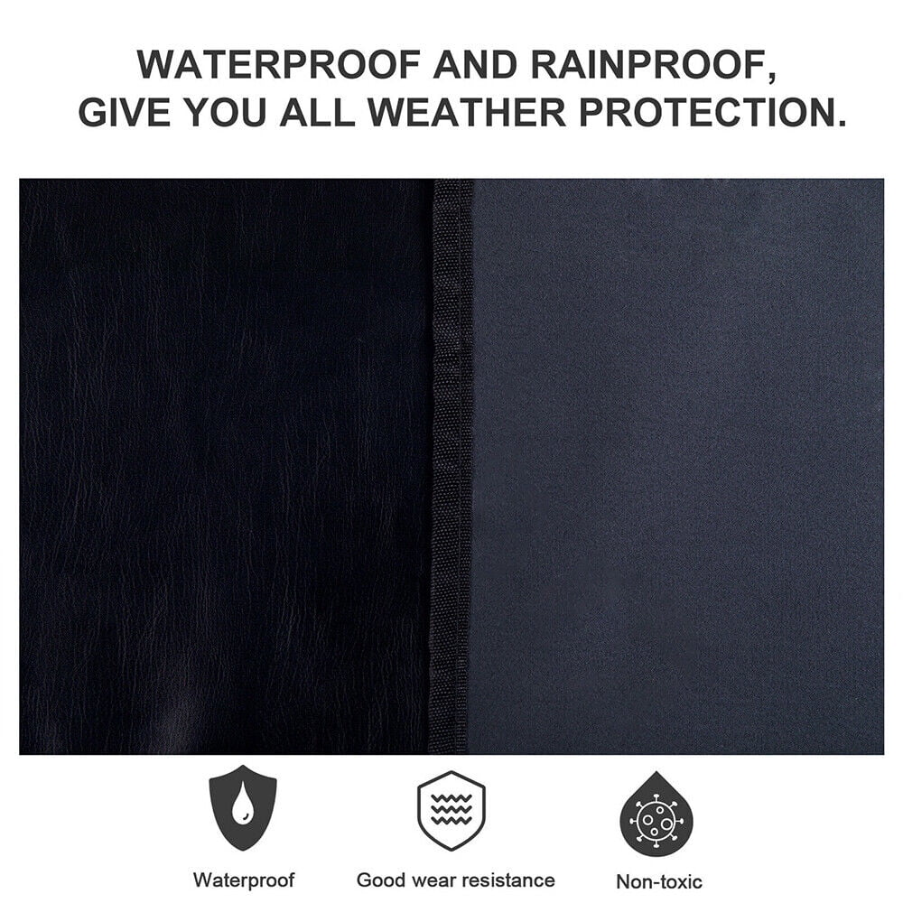 KingFurt Leather Top Sunshade Protection, Midnight Jeep Wrangler JK/JKU 2007-2018, Durable & Easy to Install