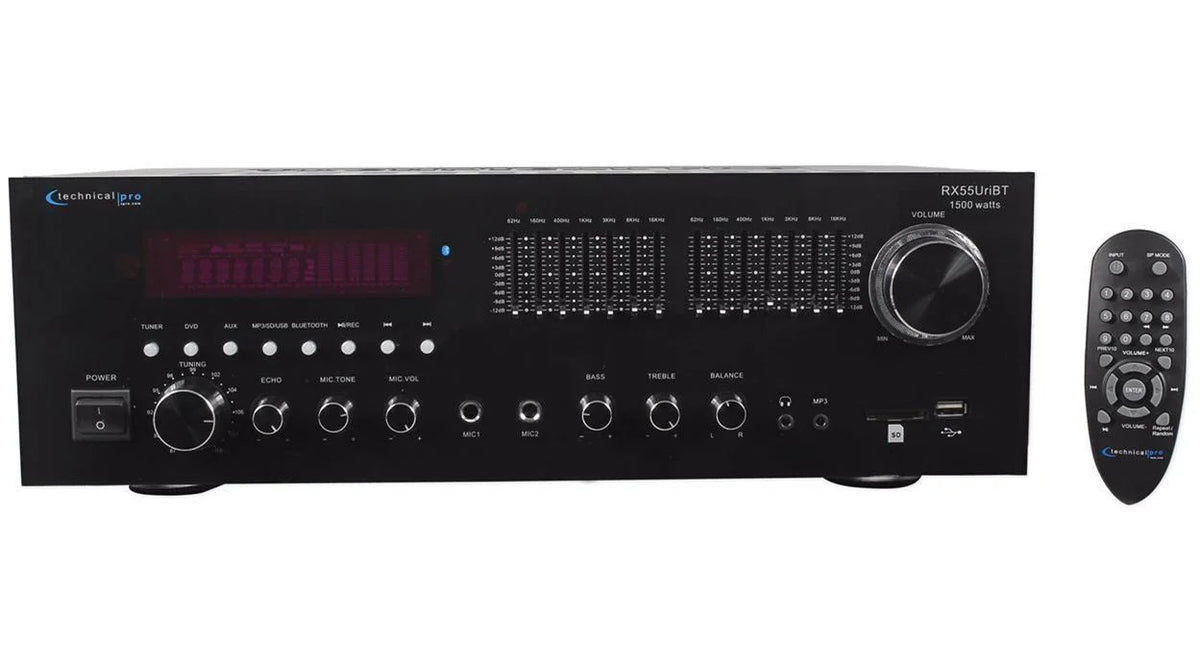 RX55URIBT Home Theater Bluetooth Receiver+4) 6.5" Dark Ceiling Speakers
