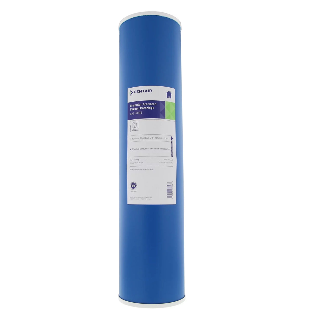 Pentek GAC-20BB Carbon Filter Cartridge, 20 Inch x 4-1/2 Centimeter