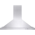 ZLINE KB-48 48 Unit 400 CFM Mounted Wall Ductless Crown Molding Range Hood with LED Lights and 4 Speed Exhaust Fans, Stainless Steel