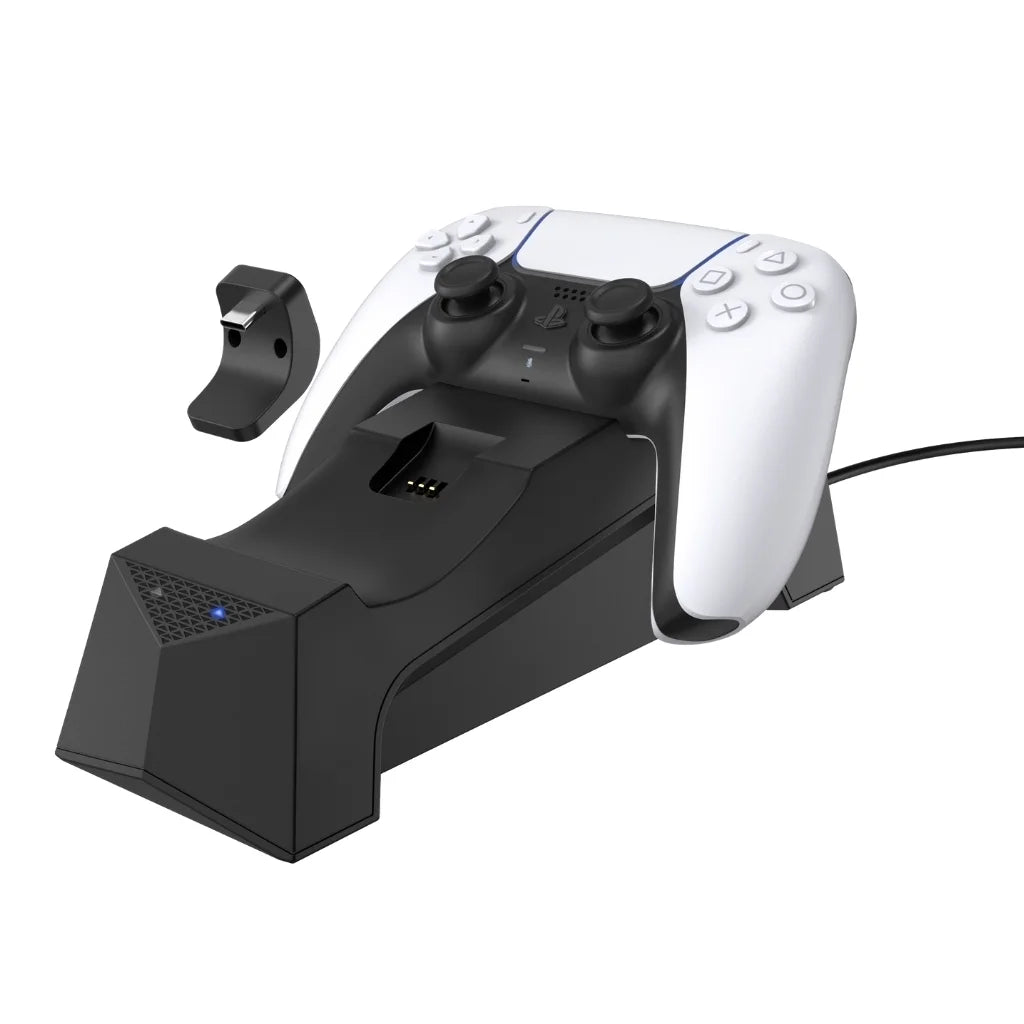 Sony Playstation 5 Disc Version (Sony PS5 Disc) with Extra Controller and Dual Charging Station - Galactic Purple Bundle