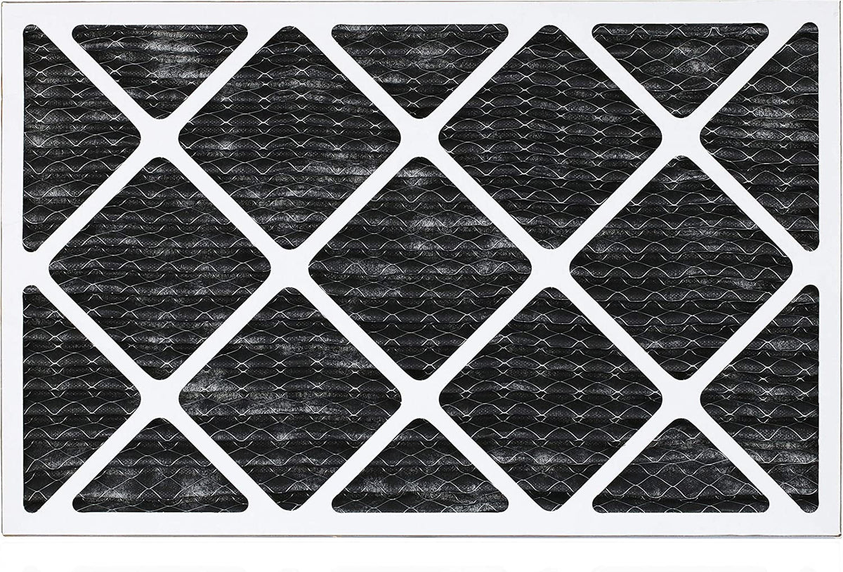 Filterbuy 16x24x1 MERV 8 Odor Eliminator Pleated HVAC AC Furnace Air Filters with Activated Carbon (5-Pack)