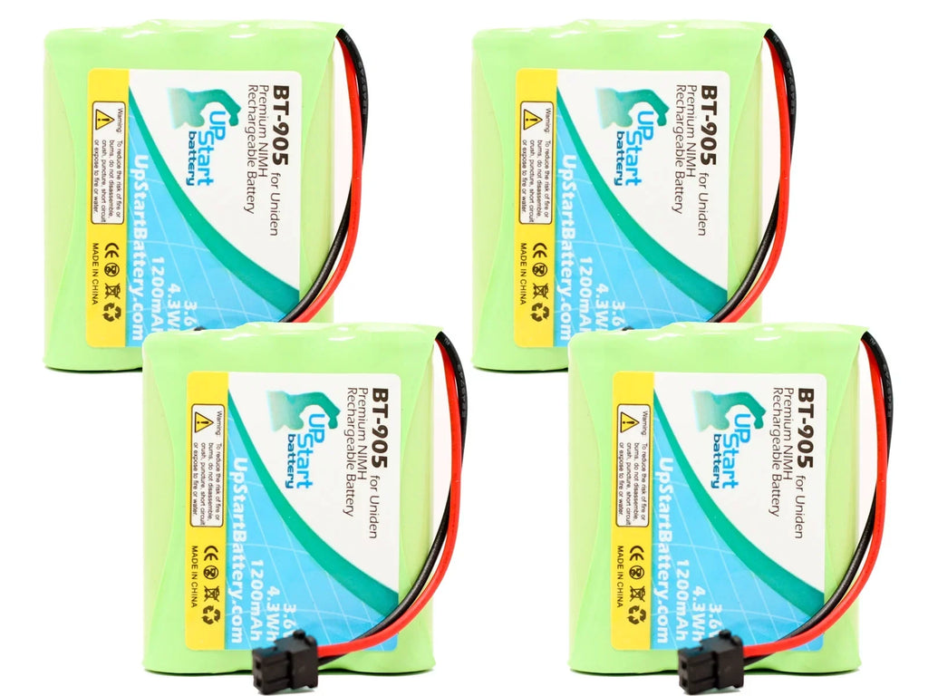 4x Pack - UpStart Battery Energizer P3702 Battery - Replacement for Energizer Cordless Phone Battery (1200mAh, 3.6V, NI-MH)