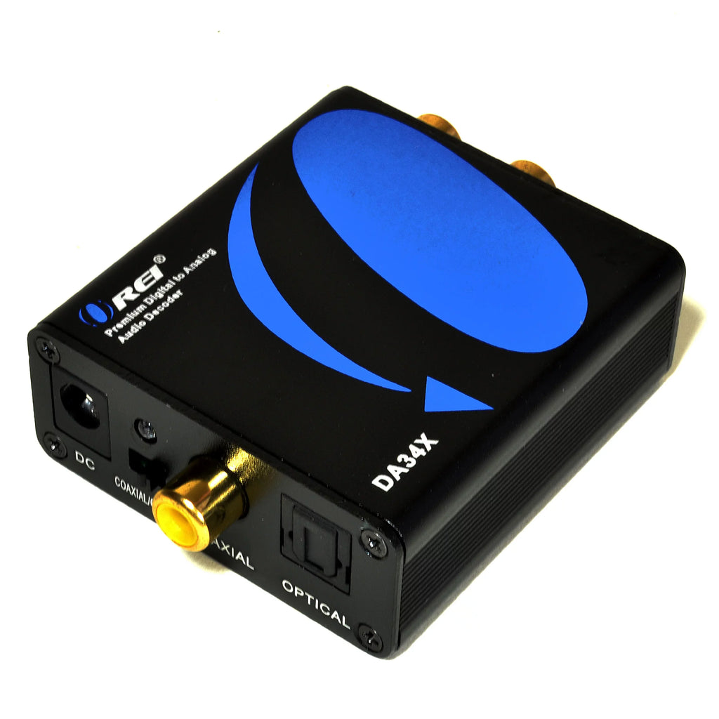 Dolby Digital To Analog Audio Converter Decoder -SPDIF/Coaxial Input To RCA Output (DA34)