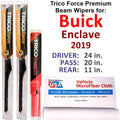 2019 Buick Enclave Performance Beam Wipers (Set of 3) w/Rear Wiper