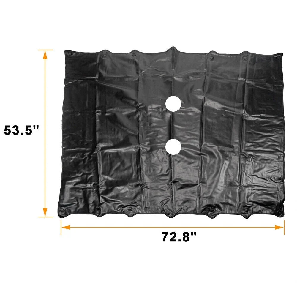 KingFurt Leather Top Sunshade Protection, Midnight Jeep Wrangler JK/JKU 2007-2018, Durable & Easy to Install